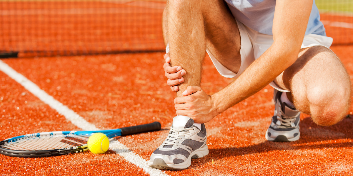 Ankle Sprains - common tennis injuries managed by physiotherapy