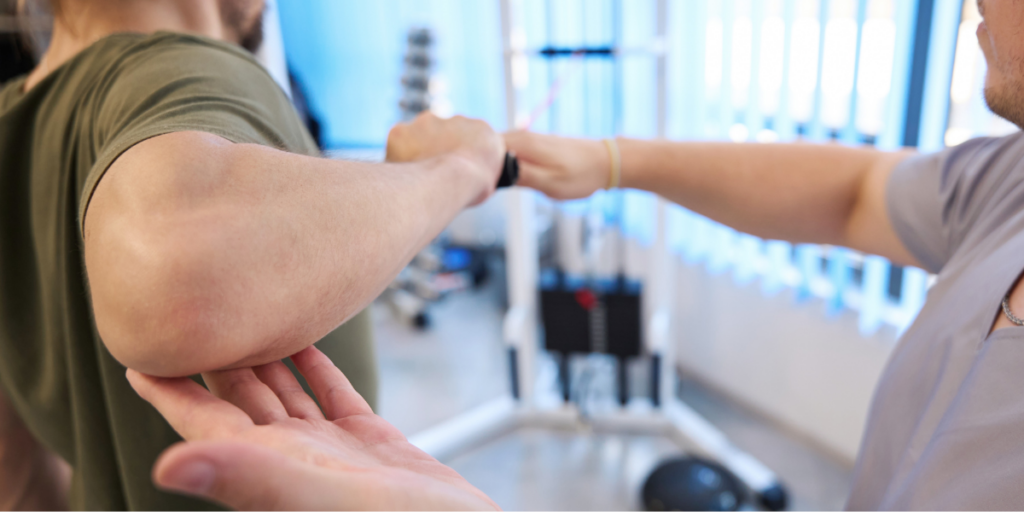physiotherapy treatments for elbow pain - ultrasound, deep tissue massage, sports massage, manual therapy for elbow pain such as tennis elbow, golfer's elbow, tendinitis, and more